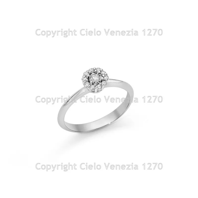 anello margherita donna Miluna lid3502 in oro 750 bianco con diamanti