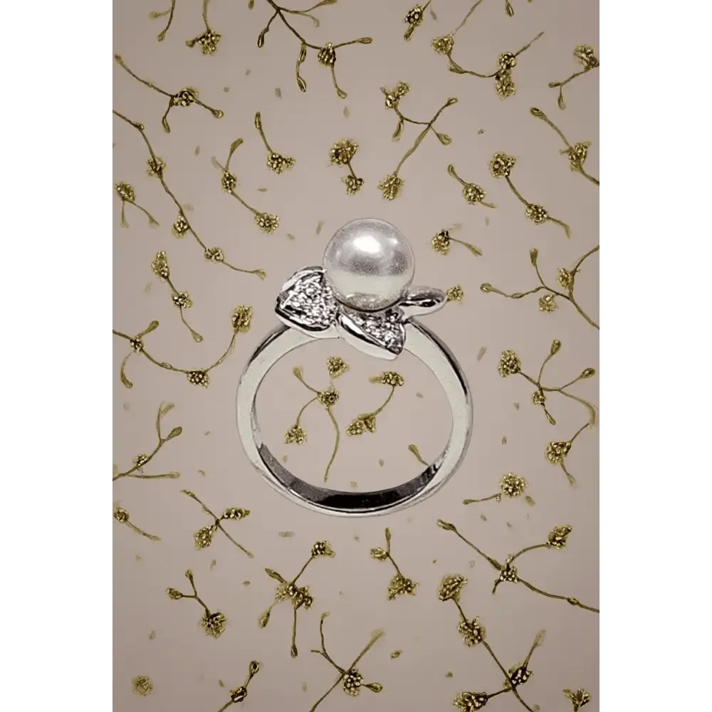 Anello Salvini Oro Bianco, Perla e Diamanti