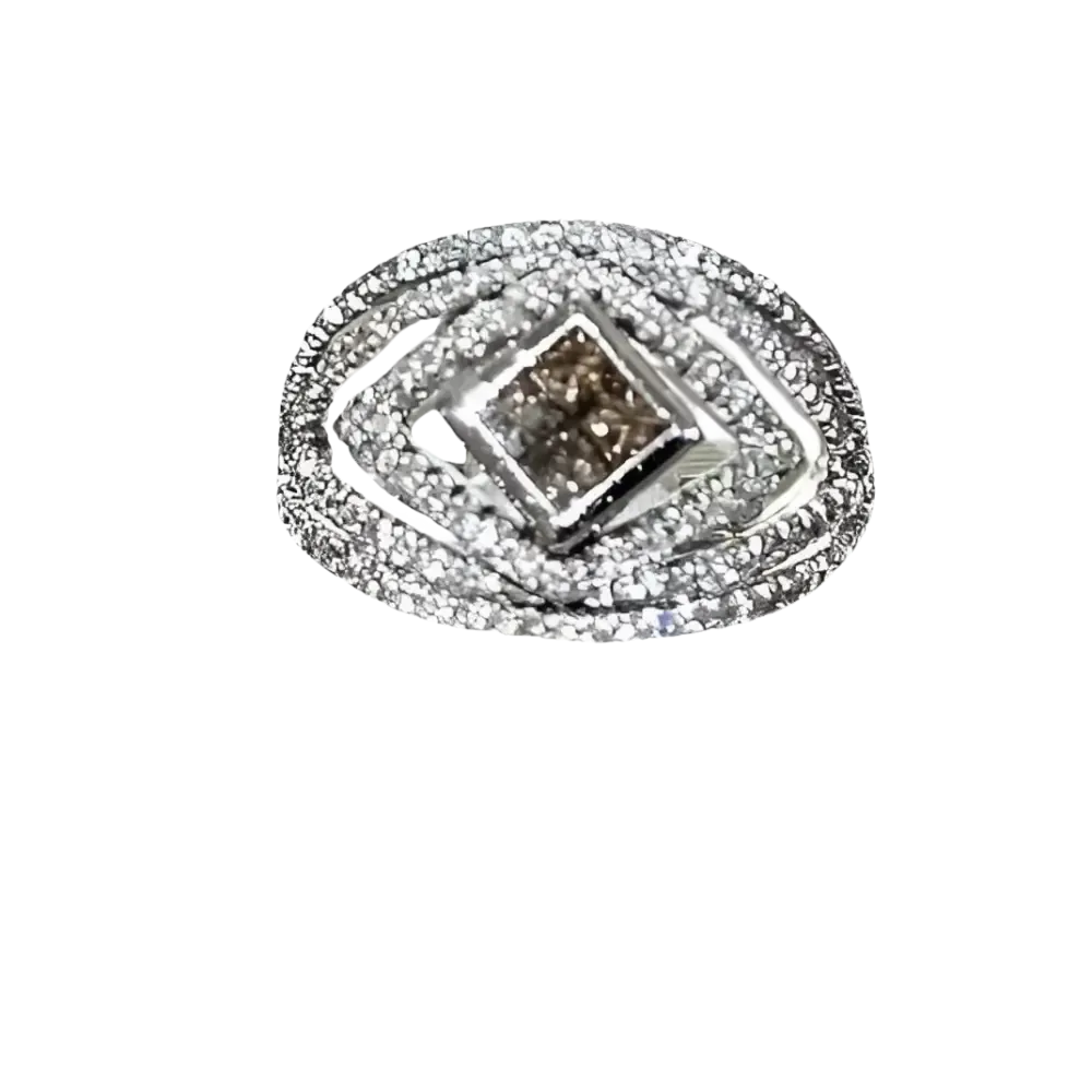 Anello Oro, Diamanti Bianchi e Brown CENTOVENTUNO