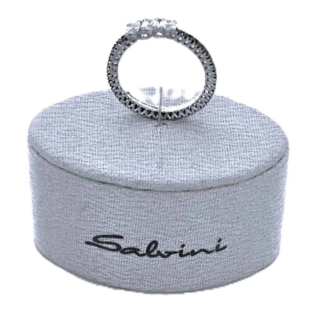 Fedina oro trilogy diamanti bianchi e black di Salvini