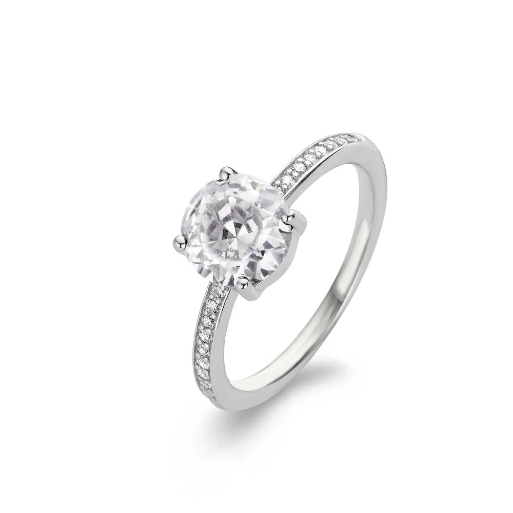 Anello Solitario Ti Sento 1939ZI/54 in Argento