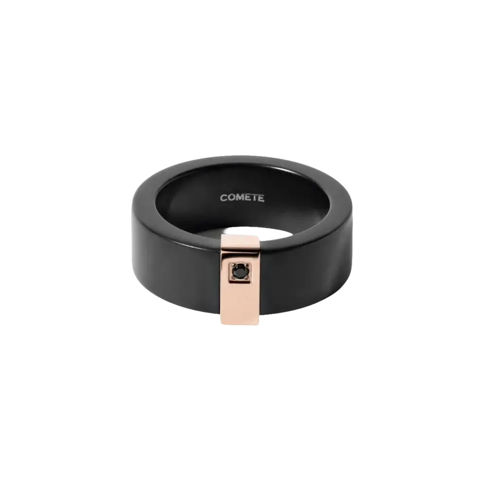 Anello Comete UAN 118XL Nero e Rosé
