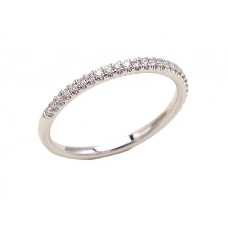 anello veretta donna Giorgio Visconti abx15821 in oro 750 bianco con diamanti