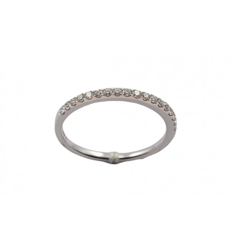 anello veretta donna Giorgio Visconti abx15837 in oro 750 bianco con diamanti