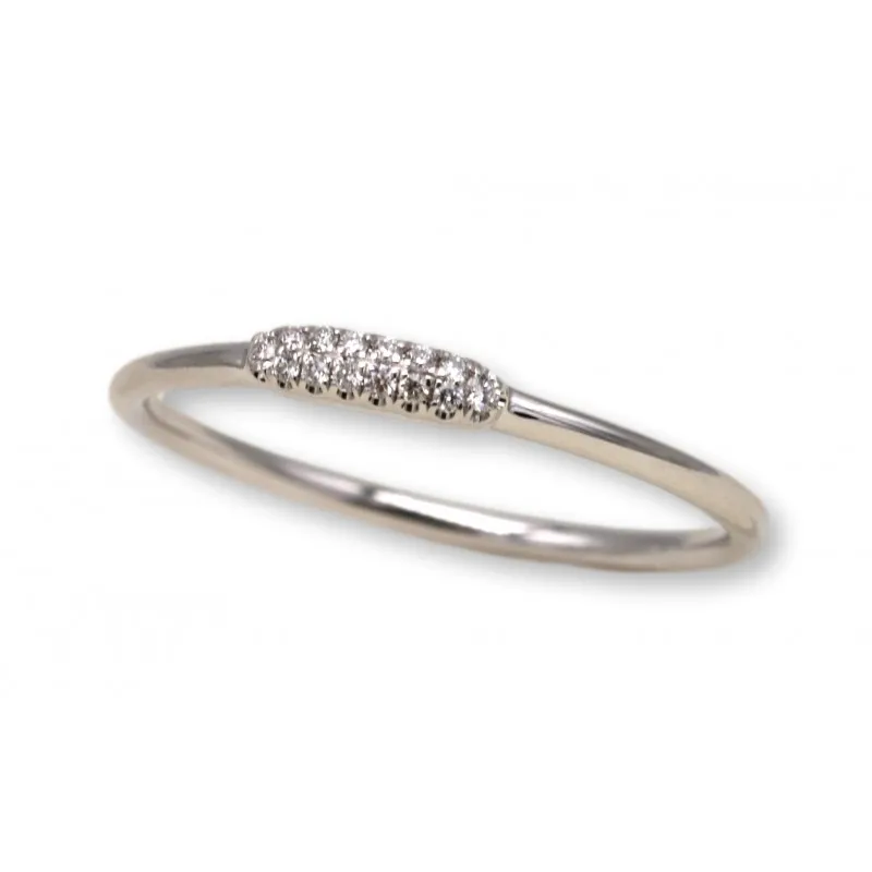 anello veretta donna Giorgio Visconti abx17215 in oro 750 bianco con diamanti