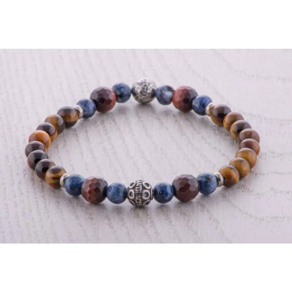 Bracciale Antracite Tenerife con Pietre Dure