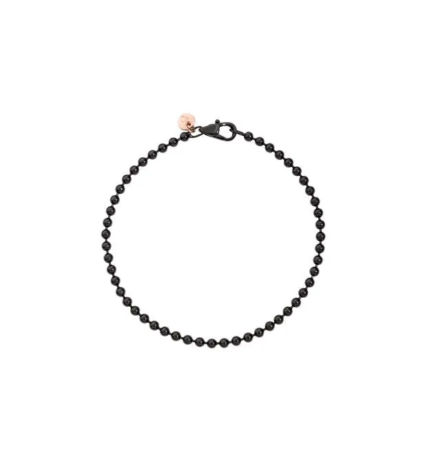 BRACCIALE BOLLICINE DODO ARGENTO PVD NERO E ORO DBB7008-EVERY-PVDMX-L