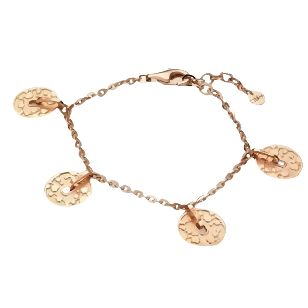 Bracciale Bronzo Dorato con Charms Moneta