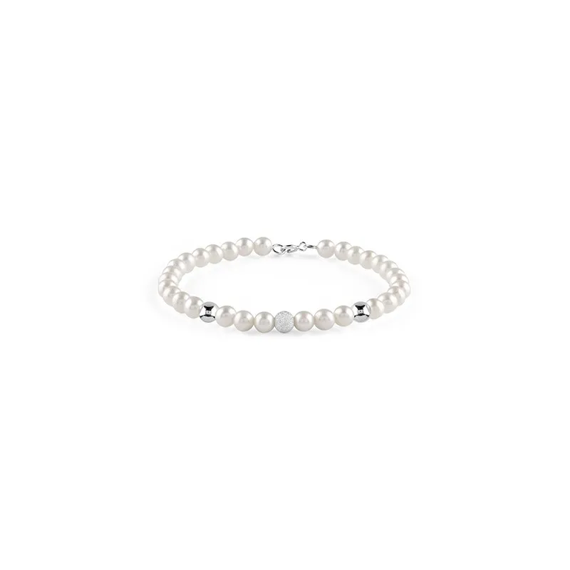 bracciale di perle donna Bliss Bl shangri-la 9kt psj073050 in oro 375 bianco perle