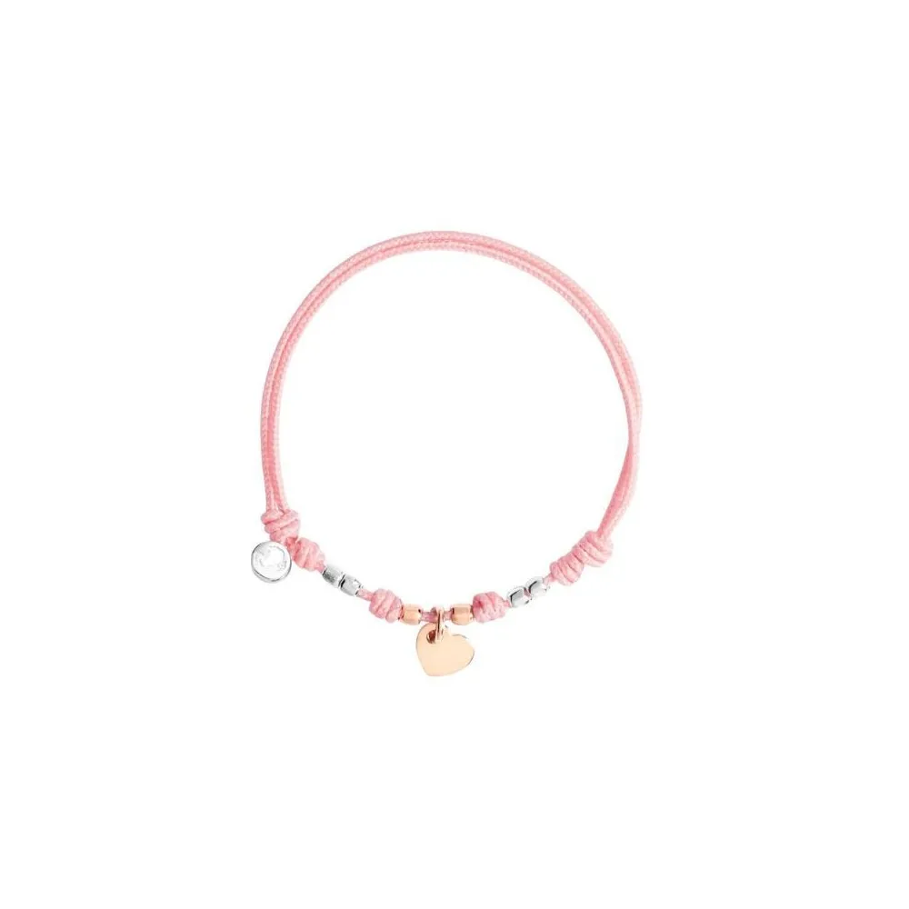 BRACCIALE DODO CORDINO CUORE ORO ROSA DBC4008-PADHE-RS09A