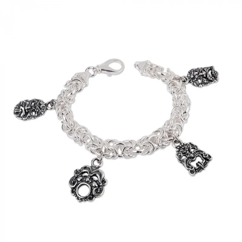 Bracciale donna Gerardo Sacco Maschere 31632 argento
