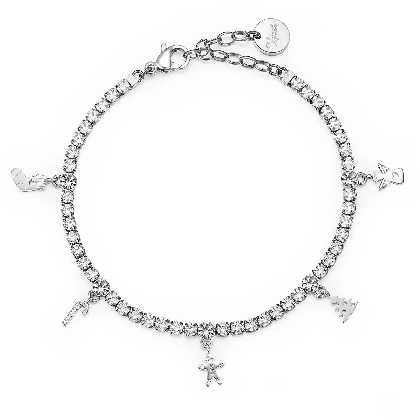 BRACCIALE BROSWAY DESIDERI LIMITED EDITION TENNIS CON CRISTALLI E CHARMS - BEI040