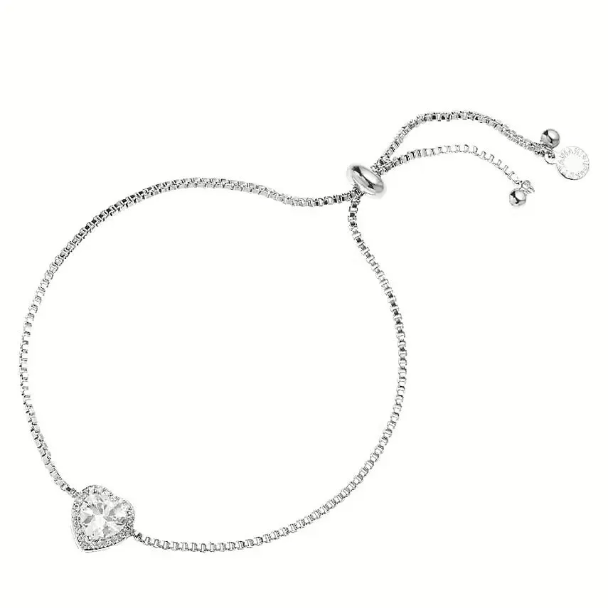 Ottaviani Bracciale Con Cuore E Chiusura Scorrevole