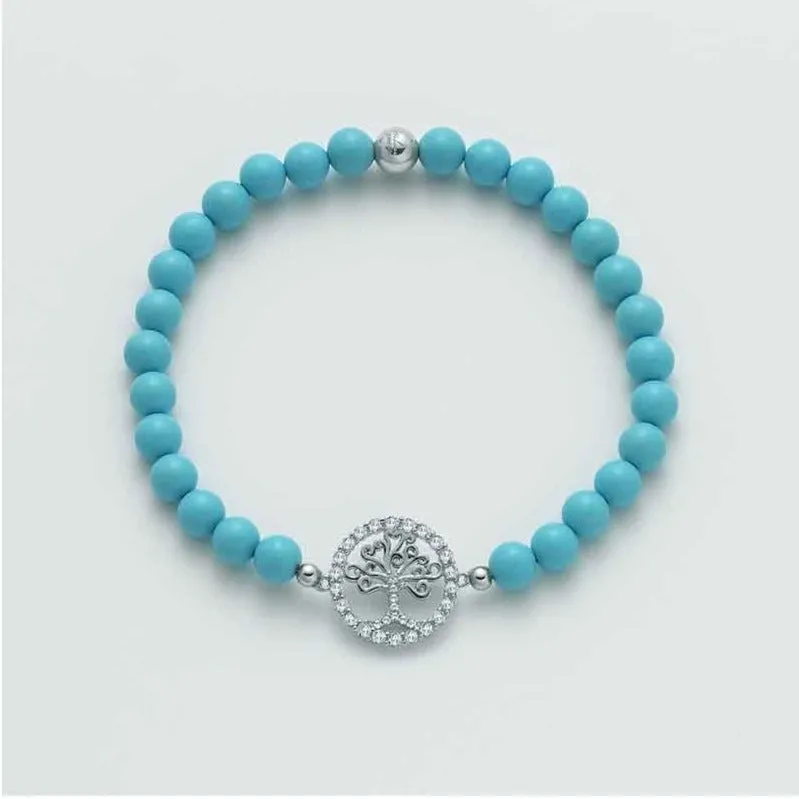 Bracciale in argento 925 Terra e Mare 6mm