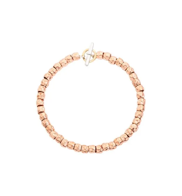 BRACCIALE GRANELLI DODO ORO ROSA E ARGENTO DBB9005-GRANE-G9R9A-L