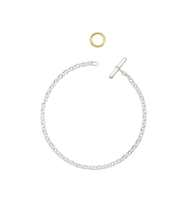 BRACCIALE IN ARGENTO E ORO DODO DB94013-CHAIN-000OA-3XL