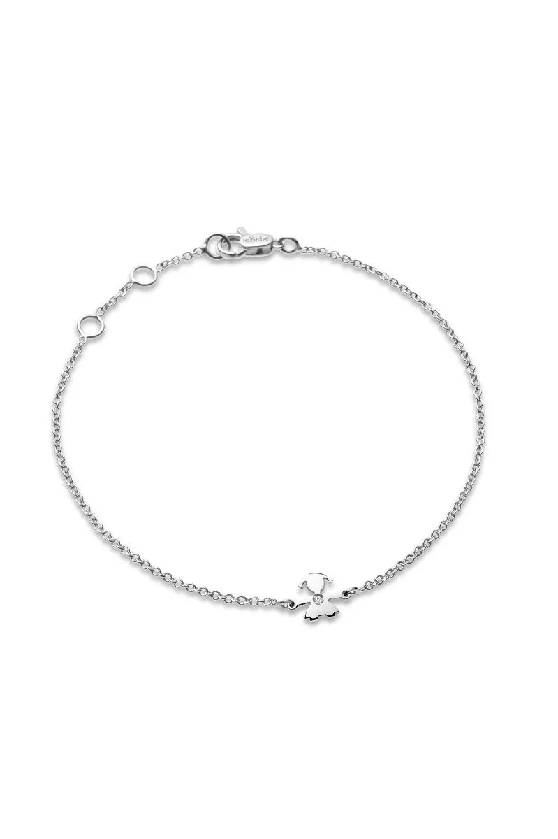 BRACCIALE ORO BIANCO DIAM. FEMMINUCCIA