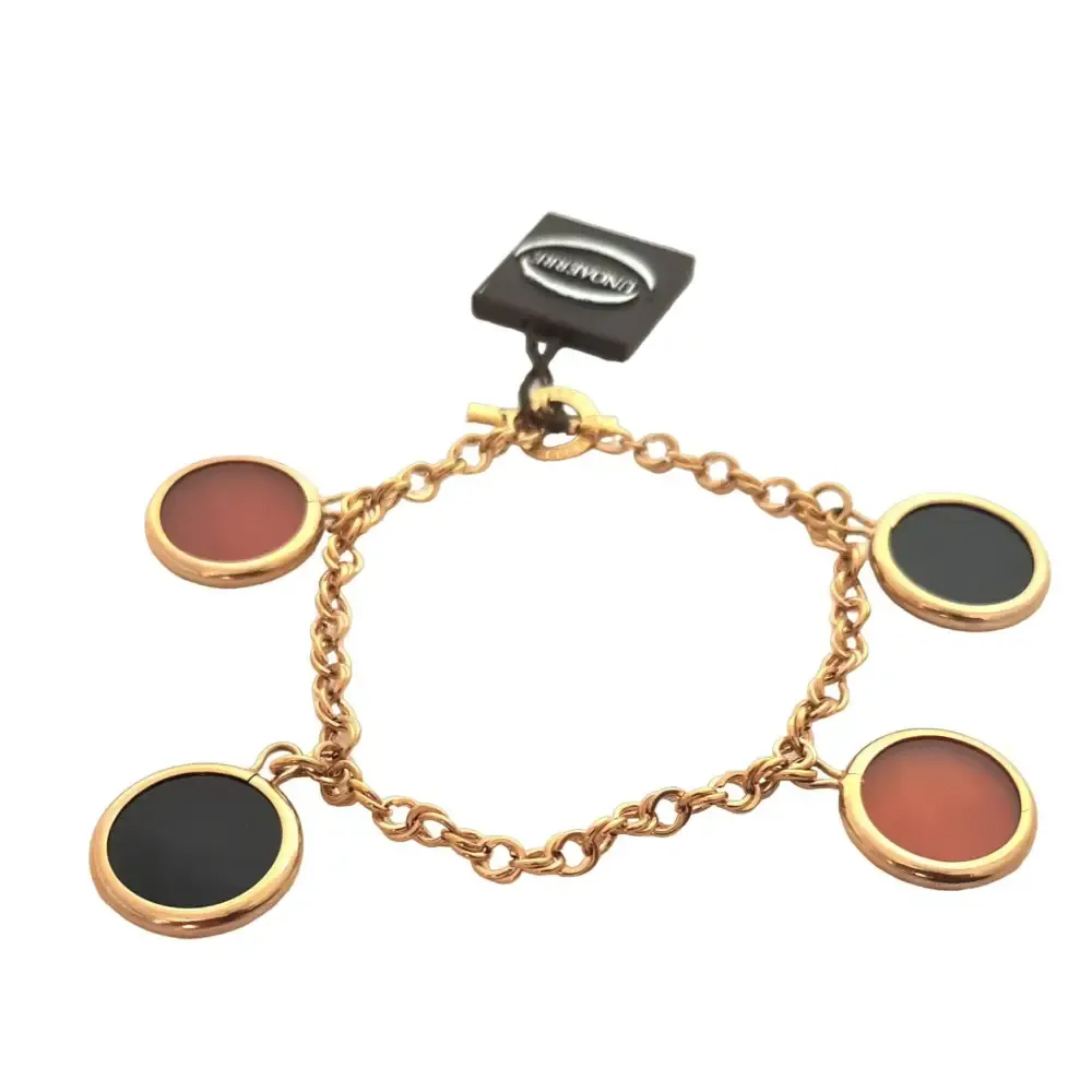 Bracciale Oro Rosa Corniola e Onice