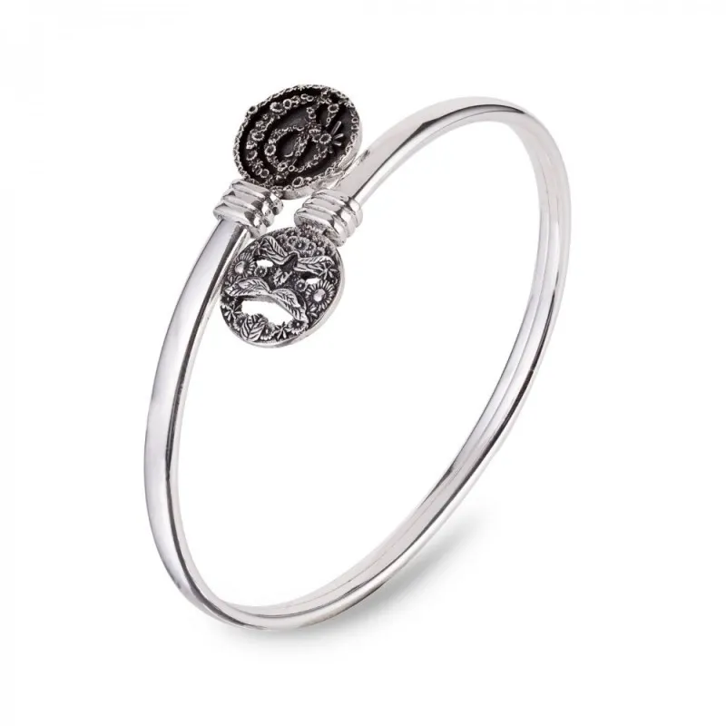 Bracciale rigido donna Gerardo Sacco Maschera 32387 argento