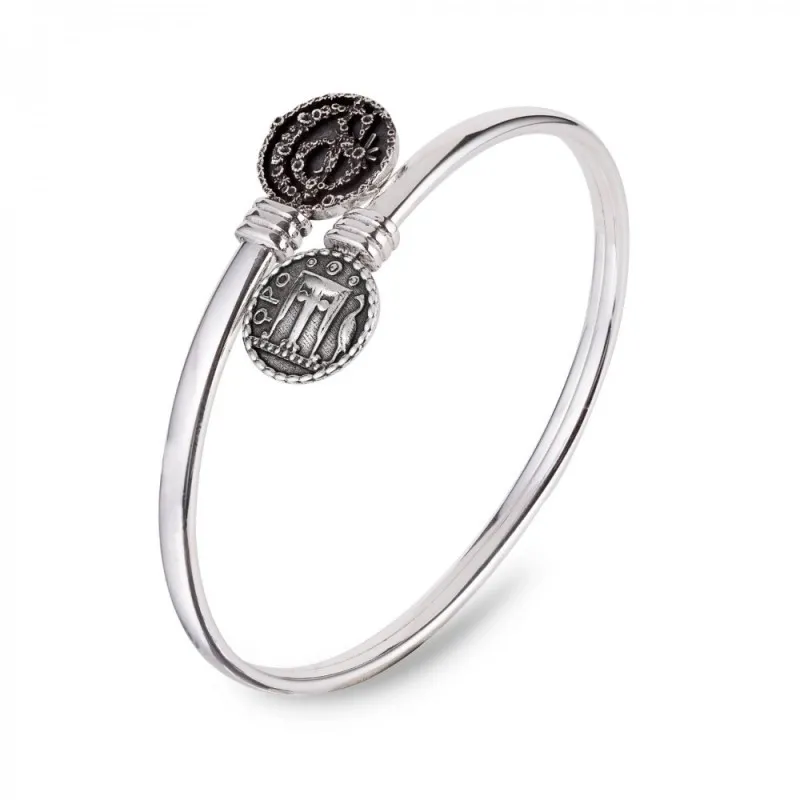 Bracciale rigido donna Gerardo Sacco Moneta 32386 argento