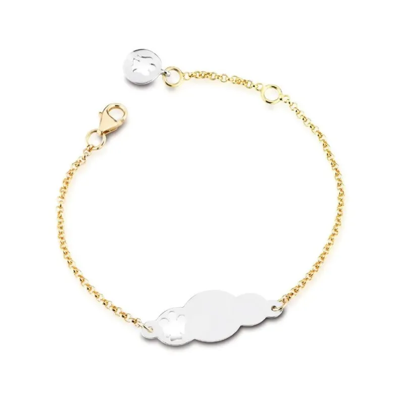 bracciale targa bimbo Roberto Giannotti NKT204 oro 9 kt
