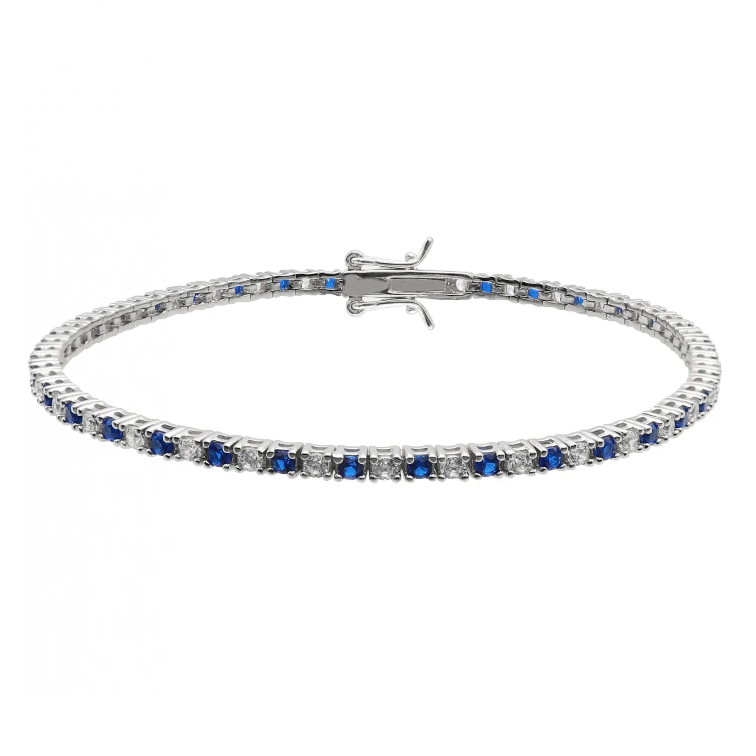 Tennis In Argento 925 18 cm con Zirconi 2 mm