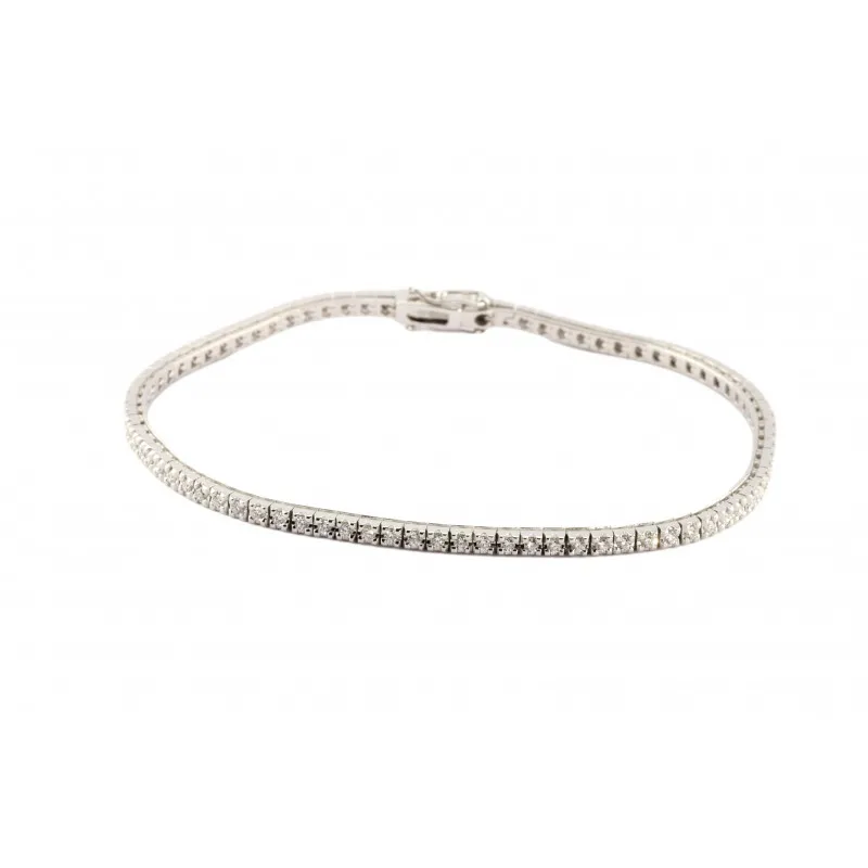 bracciale tennis donna Giorgio Visconti br37600a in oro 750 bianco con diamanti