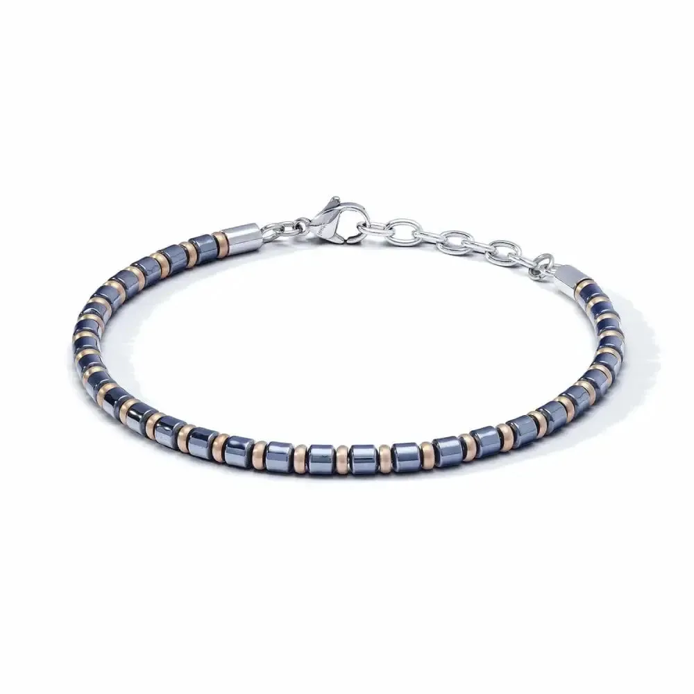 Bracciale Comete Uomo Acciaio ed Ematite