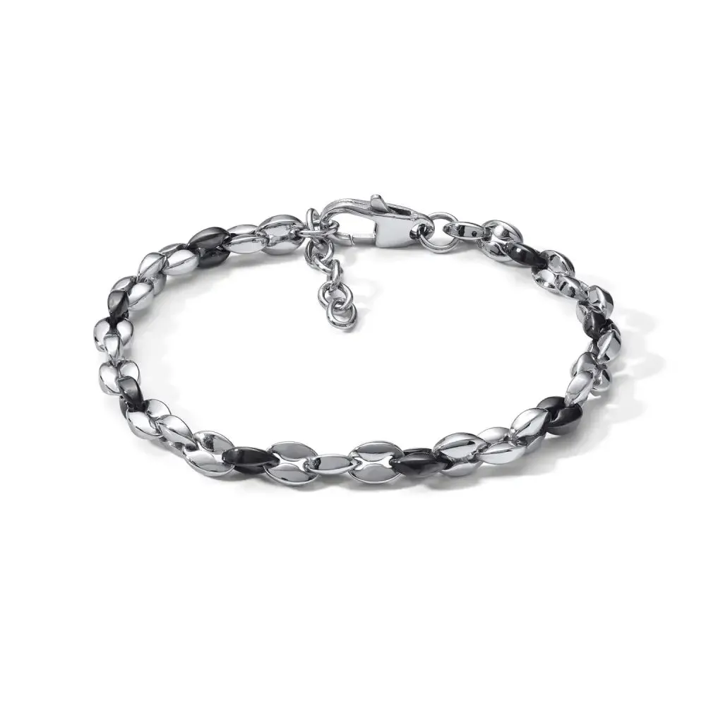 Bracciale Uomo Comete Gioielli Chain Acciaio Nero