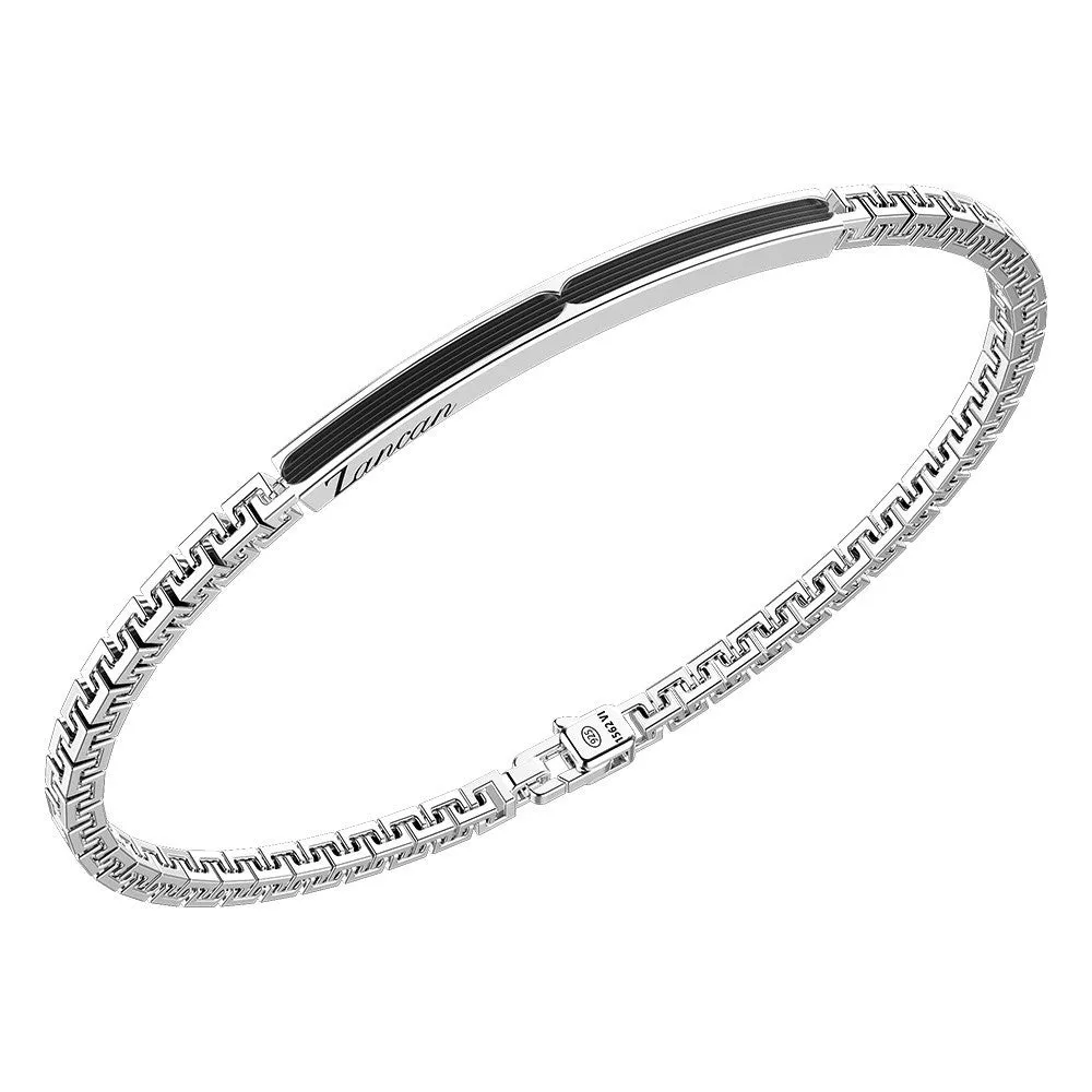 Bracciale Zancan in argento con targa ZANCAN - EXB727