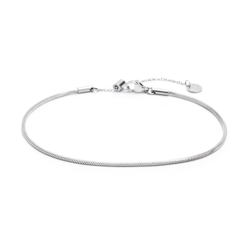 Cavigliera catena snake quadrata