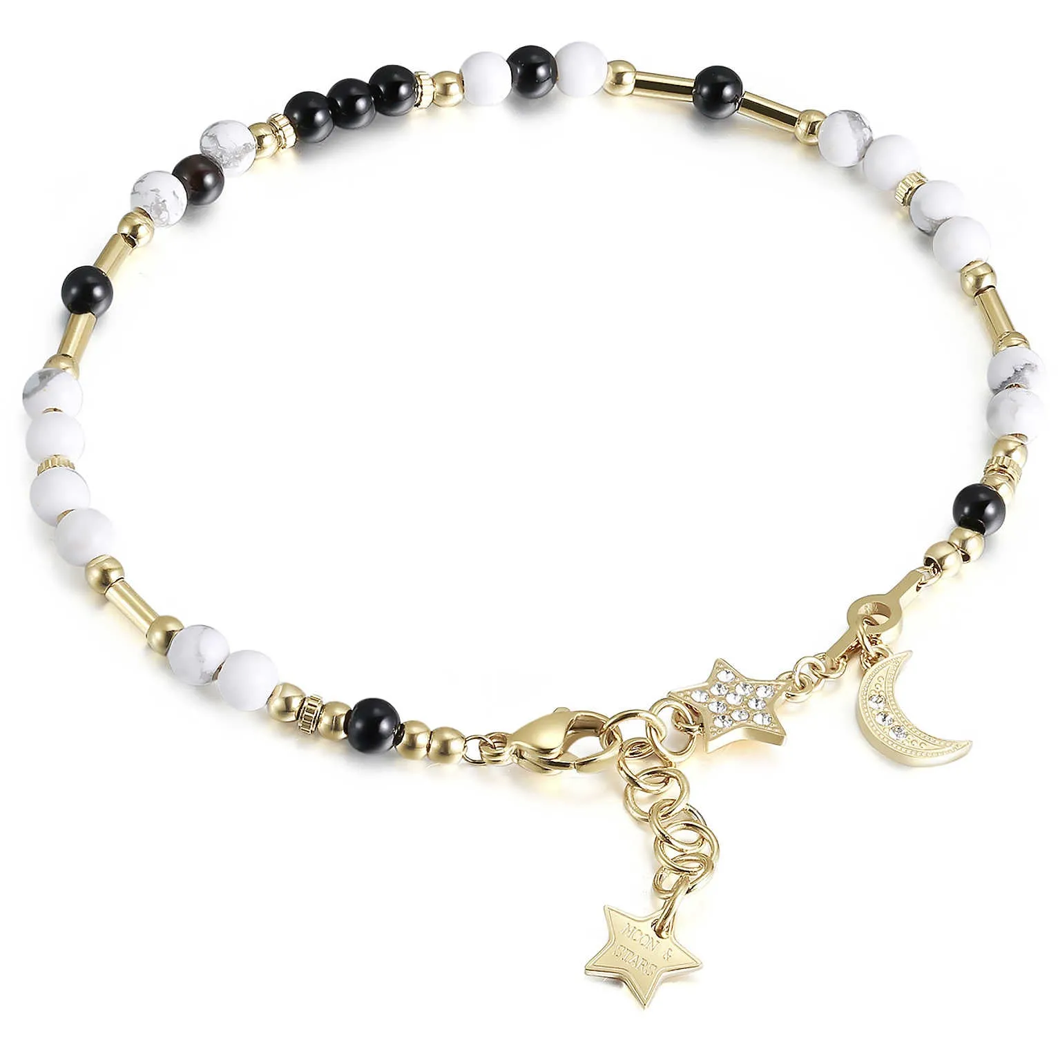 CAVIGLIERE BROSWAY CHAKRA CAVIGLIERA PVD ORO CON CHARMS - BHK232