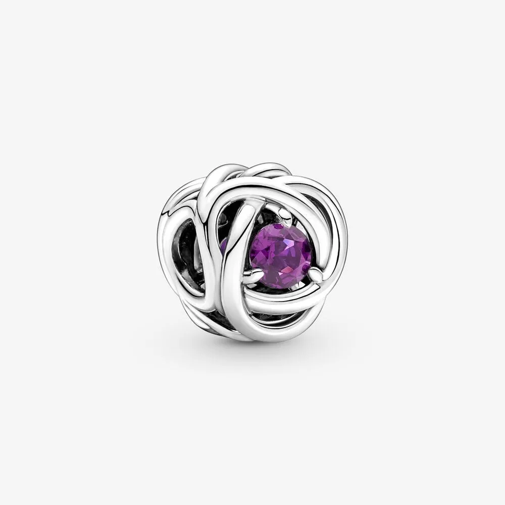 Charm Cerchio Eterno Viola Febbraio - 790065C02