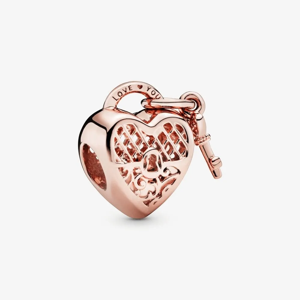 Charm con lucchetto e cuore Promessa d’Amore - 787655