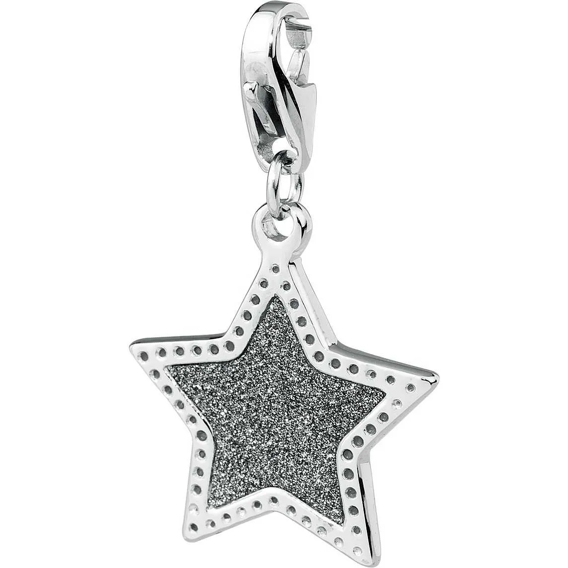 CIONDOLI SAGAPÒ HAPPY STELLA GLITTER NERI - SHA23