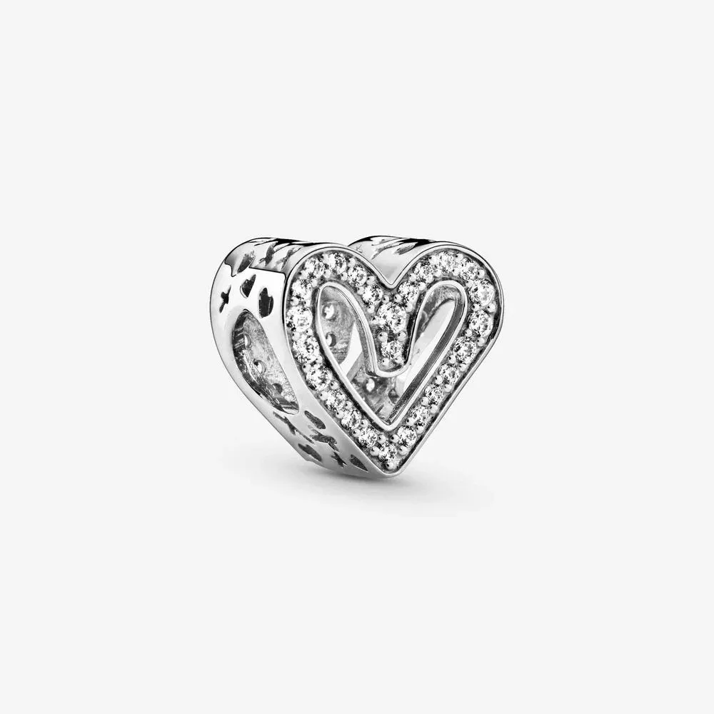 Charm con cuore scintillante - 798692C01