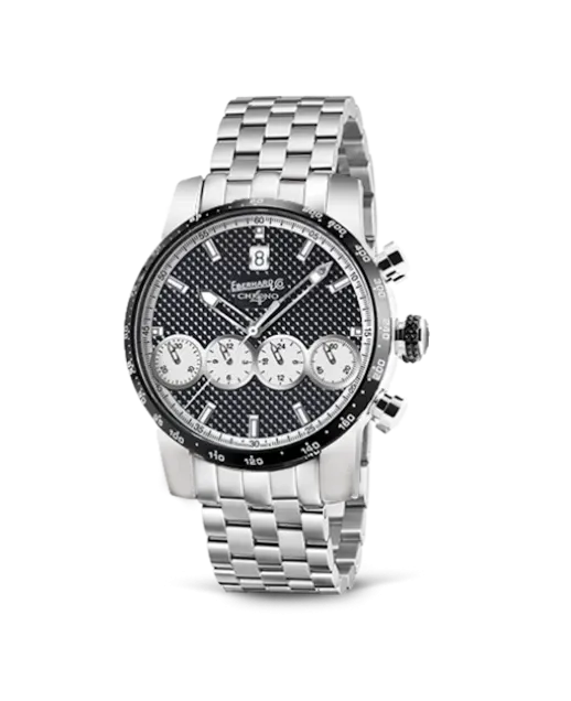 Eberhard Chrono 4 "21-42", Cronografo Meccanico automatico con bracciale acciaio 31073