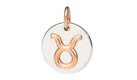 CIONDOLO DODO TORO ARGENTO E ORO ROSA DMC2005-ZODTO-0009A