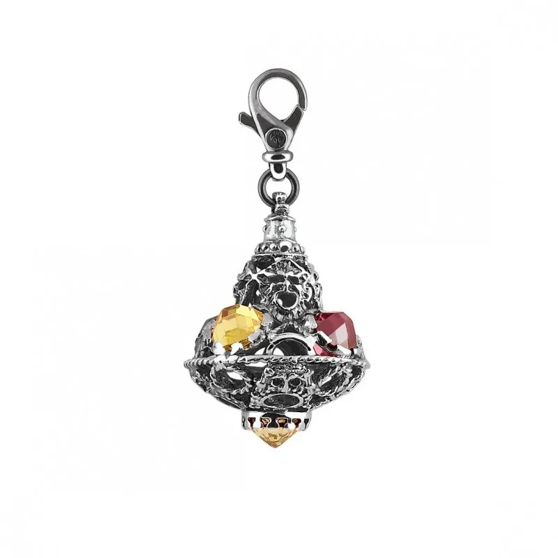 ciondolo donna Gerardo Sacco Charm Trottole 38259 argento 925 con zirconi