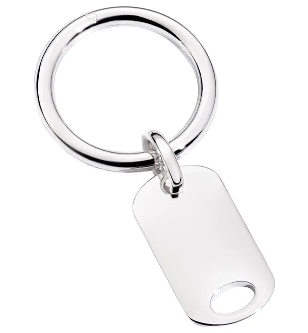CIONDOLO PORTACHIAVI CON PIASTRINA ARGENTO P.CHIAVIPIAS/A