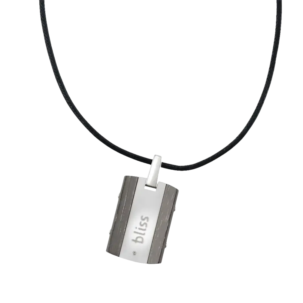 Ciondolo Uomo Acciaio ed Ebano K13457