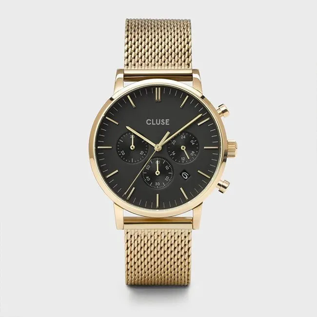 CLUSE – ARAVIS CHRONO MESH BLACK
