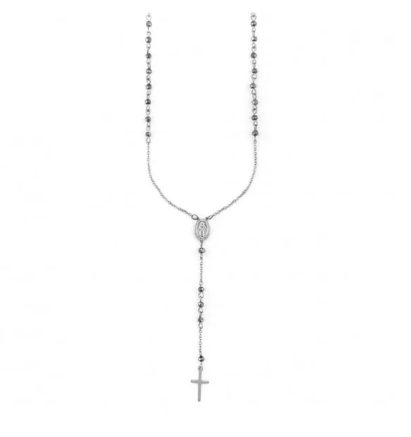 Cesare Paciotti 4Us Collana Rosario Con Grani In Ematite