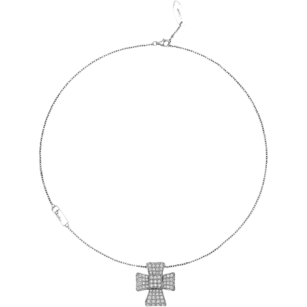 Collana Argento Croce Zirconi