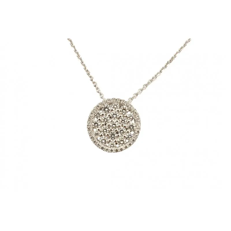 collana con pavè donna Giorgio Visconti gbx37526 in oro 750 bianco con diamanti