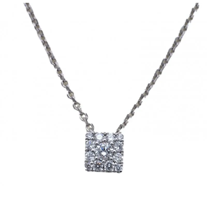 collana con pavè donna Giorgio Visconti gbx38035 in oro 750 bianco con diamanti