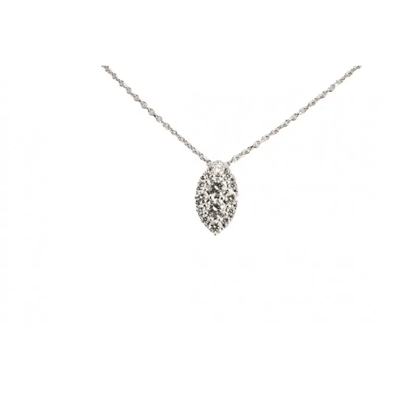 collana con pendente donna Giorgio Visconti gbx36455 in oro 750 bianco con diamanti