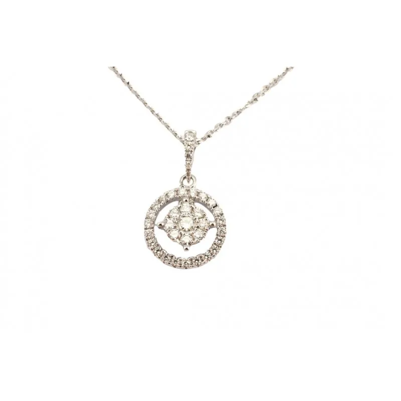 collana con pendente donna Giorgio Visconti gbx36696 in oro 750 bianco con diamanti