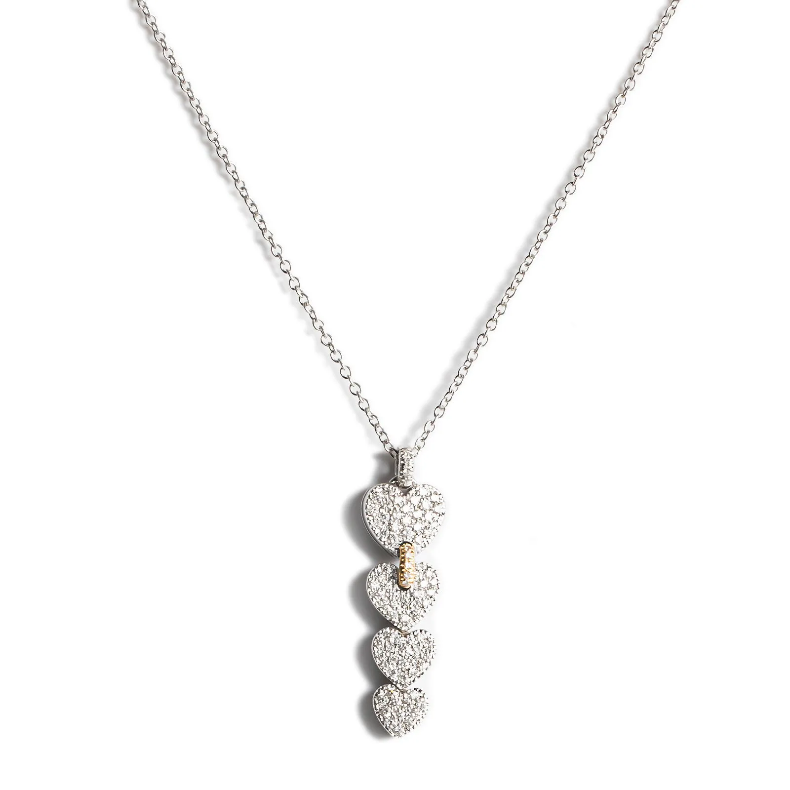 Collana Davite & Delucchi Cuori con Diamanti