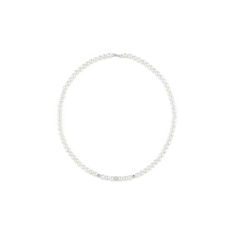 collana di perle donna Bliss Bl shangri-la 9kt psj165050 in oro 375 bianco